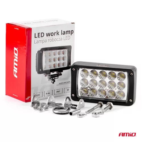 AMiO munkalámpa AWL22 15LED szórt fényű 9-36V (02436)