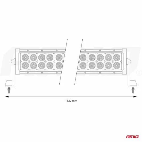 AMiO LED-es munkalámpa-fényhíd 113 cm 9-36V AWL26 (02440)