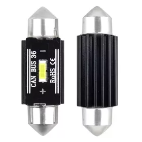   AMiO LED CANBUS 1860 1SMD UltraBright szofita C5W C10W C3W 36mm fehér 12V/24V (02442)