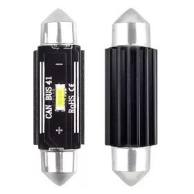   AMiO LED CANBUS 1860 1SMD UltraBright szofita C5W C10W C3W 41mm fehér 12V/24V (02444)