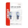 AMiO LED CANBUS 21SMD UltraBright 2016 T10 W5W fehér 12V/24V (02445)