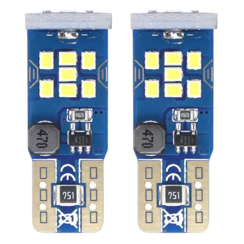 AMiO LED CANBUS 21SMD UltraBright 2016 T10 W5W fehér 12V/24V (02445)
