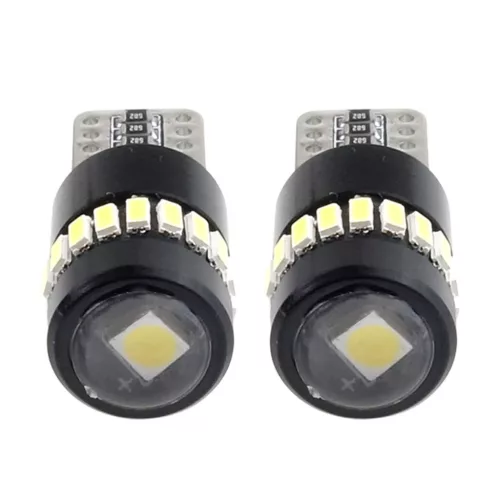 AMiO LED CANBUS 18SMD 3014 + 1SMD 1SMD T10 W5W fehér 12V/24V (02446)