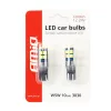 AMiO LED CANBUS 10SMD 3030 T10 W5W fehér 12V/24V (02447)