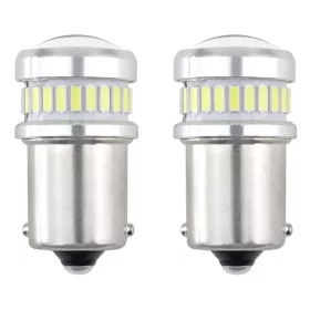   AMiO LED CANBUS 3014 24SMD + 3030 6SMD 1156 BA15S P21W R10W R5W fehér 12V/24V (02448)