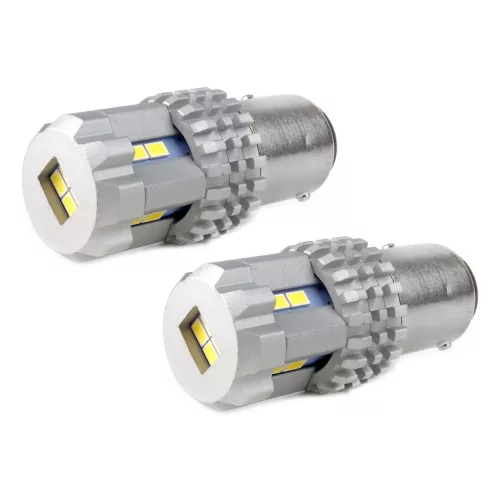 AMiO LED CANBUS 3020 22SMD UltraBright 1157 BAY15D P21/5W fehér 12V/24V (02450)