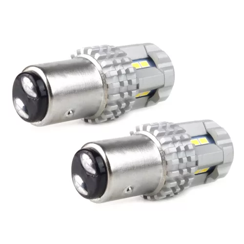 AMiO LED CANBUS 3020 22SMD UltraBright 1157 BAY15D P21/5W fehér 12V/24V (02450)