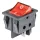 AMiO téglalap alakú kapcsoló 12V/230V (– piros fény) BU02 (02462)