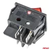 AMiO téglalap alakú kapcsoló 12V/230V (– piros fény) BU02 (02462)