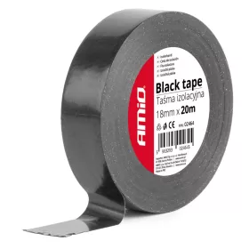 AMiO fekete szalag 18mm x 20m (1 db) (02464)