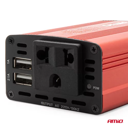 AMiO tápellátás inverter 12V/230V 150W/300W 2xUSB PI01 (02468)