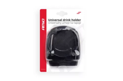 AMiO szellőzőrácsra rögzíthető univerzális ital tartó fekete DH-03 (02493)