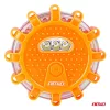 AMiO hordozható LED-es figyelmeztető és szerelőlámpa, 3×AAA, IP65, 12+3 SMD (02499)
