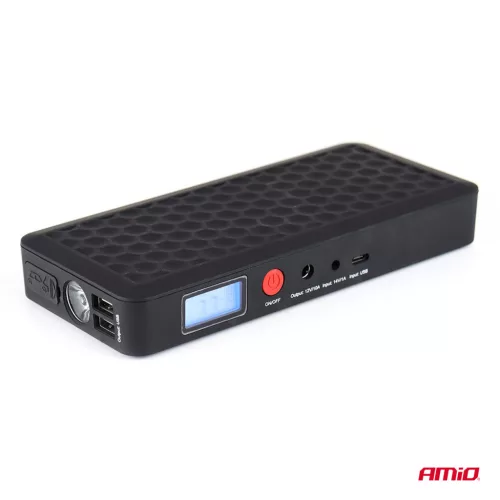 AMiO hordozható indításrásegítő – Powerbank 12V 4Ah 800A SJ02 (02524)