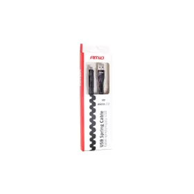 AMiO USB – micro USB spirálkábel 1.2m UC-12 (02529)