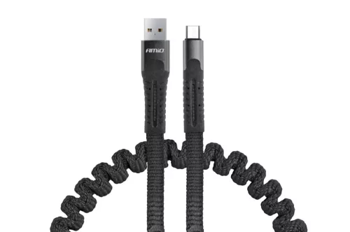 AMiO USB – micro USB spirálkábel 1.2m UC-12 (02529)