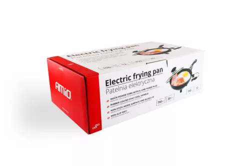 AMiO elektromos autós serpenyő, 20×4 cm, 150 W, 12 V (02532)