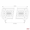 AMiO LED-es munkalámpa-fényhíd AWL28 140LED 520x74 420W COMBO 9-36V (02542)