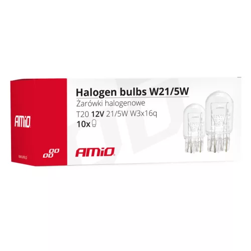 AMiO halogénizzók T20 W21/5W W3x16d (02552)