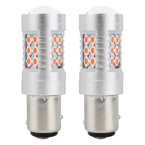 AMiO LED CANBUS 3030 24SMD 1157 BAY15D PR21/5W piros 12V/24V (02579)