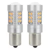 AMiO Żarówki LED CANBUS 3030 24SMD 1156 BAU15S PY21W borostyánsárga 12V/24V (02580)
