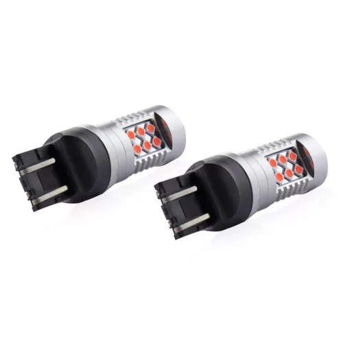 AMiO LED CANBUS 3030 24SMD T20 7443 WR21/5W piros 12V/24V (02581)