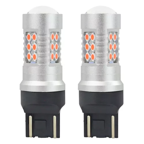 AMiO LED CANBUS 3030 24SMD T20 7443 WR21/5W piros 12V/24V (02581)