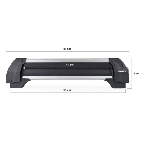 AMiO tetőre szerelhető sí- és snowboardtartó rövid 570mm SSR-01S (02590)
