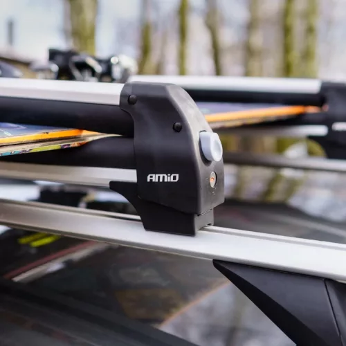 AMiO tetőre szerelhető sí- és snowboardtartó hosszú 760mm SSR-01L (02591)