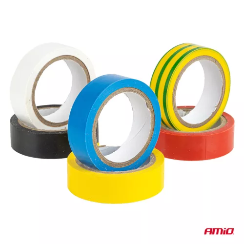 AMiO színes szigetelőszalag-készlet, 6 db, 15 mm × 5 m (02609)