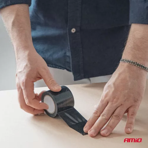 AMiO fekete szalag 48mm x 10m (02610)