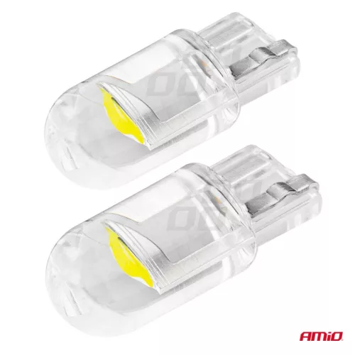 AMiO LED STANDARD T10 W5W COB HPC 12V tiszta fehér (02645)