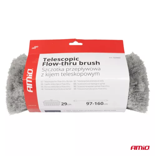 AMiO teleszkópos vízátfolyós mosókefe 97-160cm (02660)