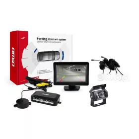   AMiO parkolást segítő rendszer TFT01 4,3" – HD-501-IR 4 érzékelők fehér (02668)