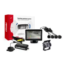   AMiO parkolást segítő rendszer TFT01 4,3" – HD-501-IR 4 érzékelők fekete (02670)