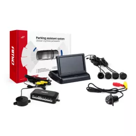   AMiO parkolást segítő rendszer TFT02 4,3" – HD-305-LED 4 érzékelők fekete (02688)