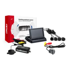   AMiO parkolást segítő rendszer TFT02 4,3" – HD-308-LED 4 érzékelők fekete (02690)
