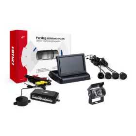   AMiO parkolást segítő rendszer TFT02 4,3" – HD-501-IR 4 érzékelők fekete (02694)