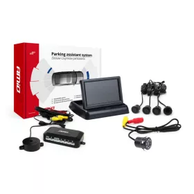   AMiO parkolást segítő rendszer TFT02 4,3" – HD-307-IR 4 érzékelők fekete "GOLD" (02698)