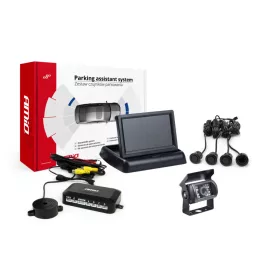   AMiO parkolást segítő rendszer TFT02 4,3" – HD-501-IR 4 érzékelők fekete "GOLD" (02703)