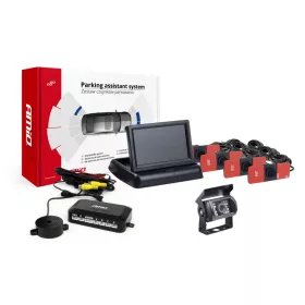   AMiO parkolást segítő rendszer TFT02 4,3" – HD-501-IR 4 érzékelők fekete belső rögzítésű (02712)
