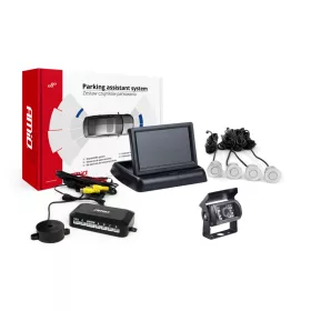   AMiO parkolást segítő rendszer TFT02 4,3" – HD-501-IR 4 érzékelők ezüst (02721)