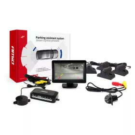   AMiO parkolást segítő rendszer TFT01 4,3" – HD-305-LED 4 érzékelők fekete teherautó (02724)