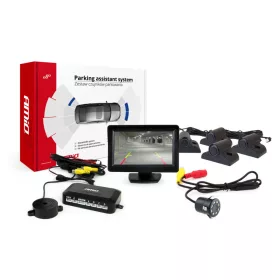   AMiO parkolást segítő rendszer TFT01 4,3" – HD-308-LED 4 érzékelők fekete teherautó (02726)
