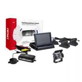   AMiO parkolást segítő rendszer TFT02 4,3" – HD-501-IR 4 érzékelők fekete teherautó (02739)