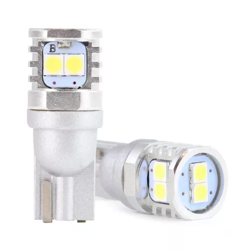 AMiO LED izzók CANBUS 3030 6SMD T10 W5W W10W fehér 12V/24V (02801)