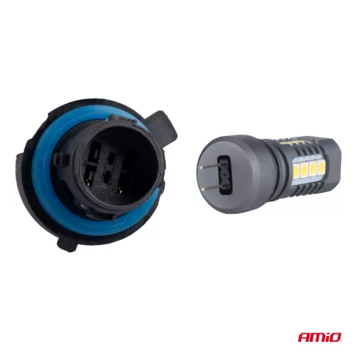 AMiO LED CANBUS 3030 18SMD HP24W fehér 12V/24V (02803)