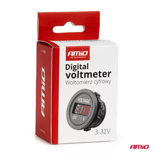 AMiO digitális voltmérő 3-32V MOD-02 (02852)