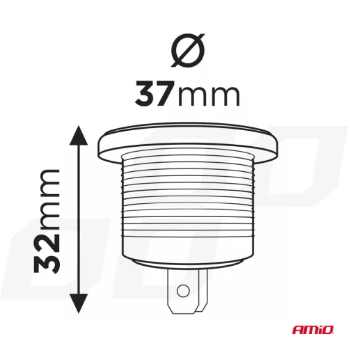 AMiO digitális voltmérő 3-32V MOD-02 (02852)