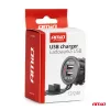 AMiO vízálló telefontöltő 2xUSB 12/24V MOD-04 (02854)